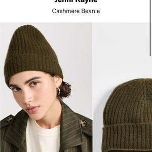 Jenni Kayne Forest Green Cashmere Beanie